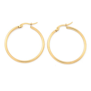 Favor Medium Gold Hoops