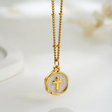 Pearl Cross Necklace
