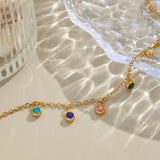 Colorful Dangle Charm Bracelet