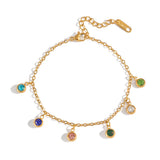 Colorful Dangle Charm Bracelet