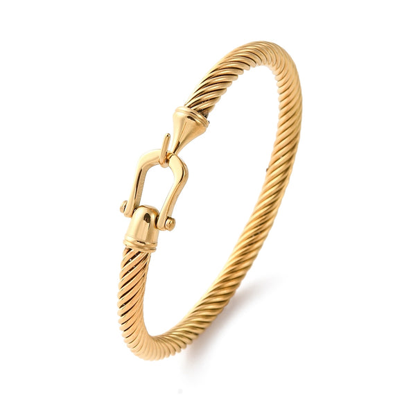 Buckle Cable Bracelet Bangle