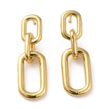 Gold Chain Link Dangle Studs