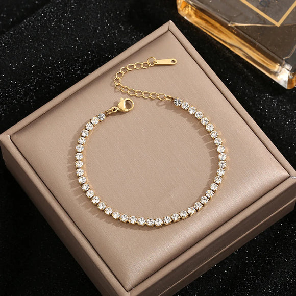 Gold Tennis Bracelet