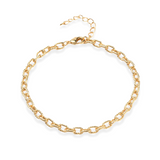 Textured Gold Rolo Link Bracelet