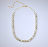 Gold Pearl Necklace